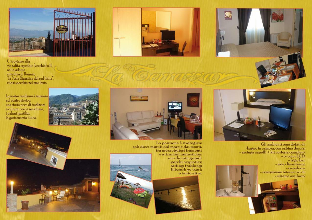 La Terrazza B&B Rossano Bagian luar foto